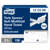 Tork Xpress® Soft Multifold Advanced weiß Karton 21 x 136 Stück (Essity)